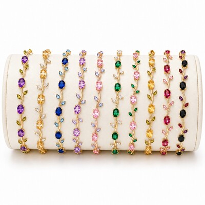 8.96 ct. tw. Vine-Inspired Oval & Marquise Cut Bracelet