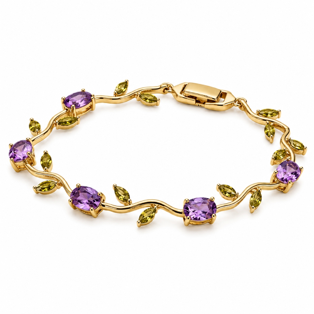 8.96 ct. tw. Vine-Inspired Oval & Marquise Cut Bracelet 8.96 ct. tw. Vine-Inspired Oval & Marquise Cut Bracelet