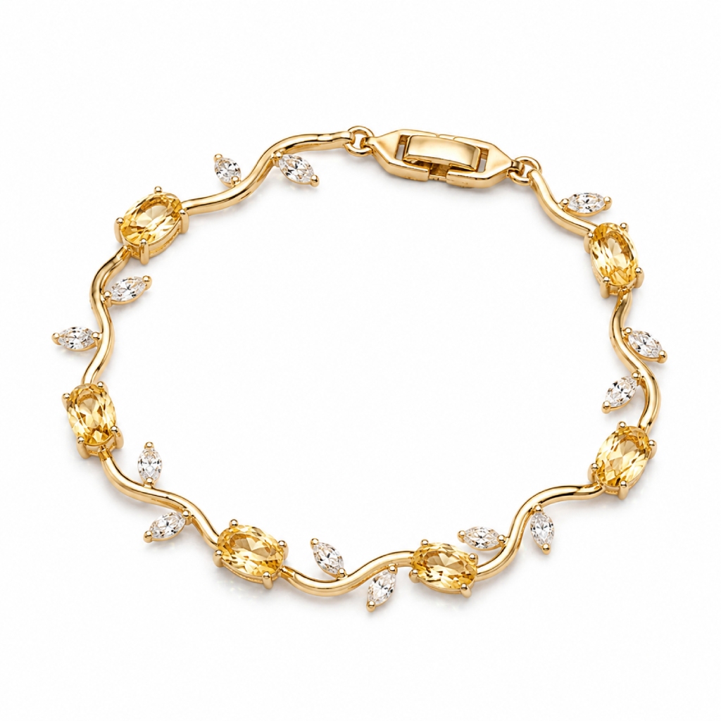 8.96 ct. tw. Vine-Inspired Oval & Marquise Cut Bracelet 8.96 ct. tw. Vine-Inspired Oval & Marquise Cut Bracelet