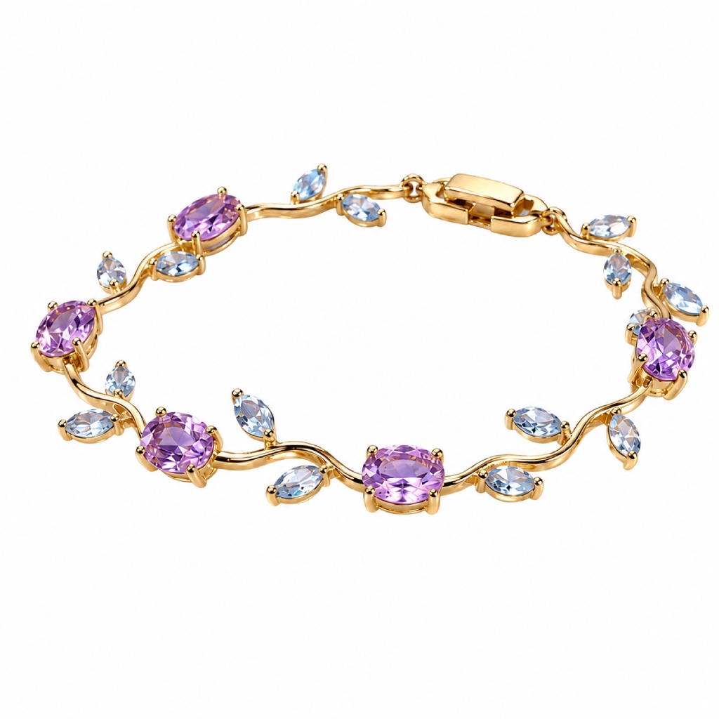 8.96 ct. tw. Vine-Inspired Oval & Marquise Cut Bracelet 8.96 ct. tw. Vine-Inspired Oval & Marquise Cut Bracelet