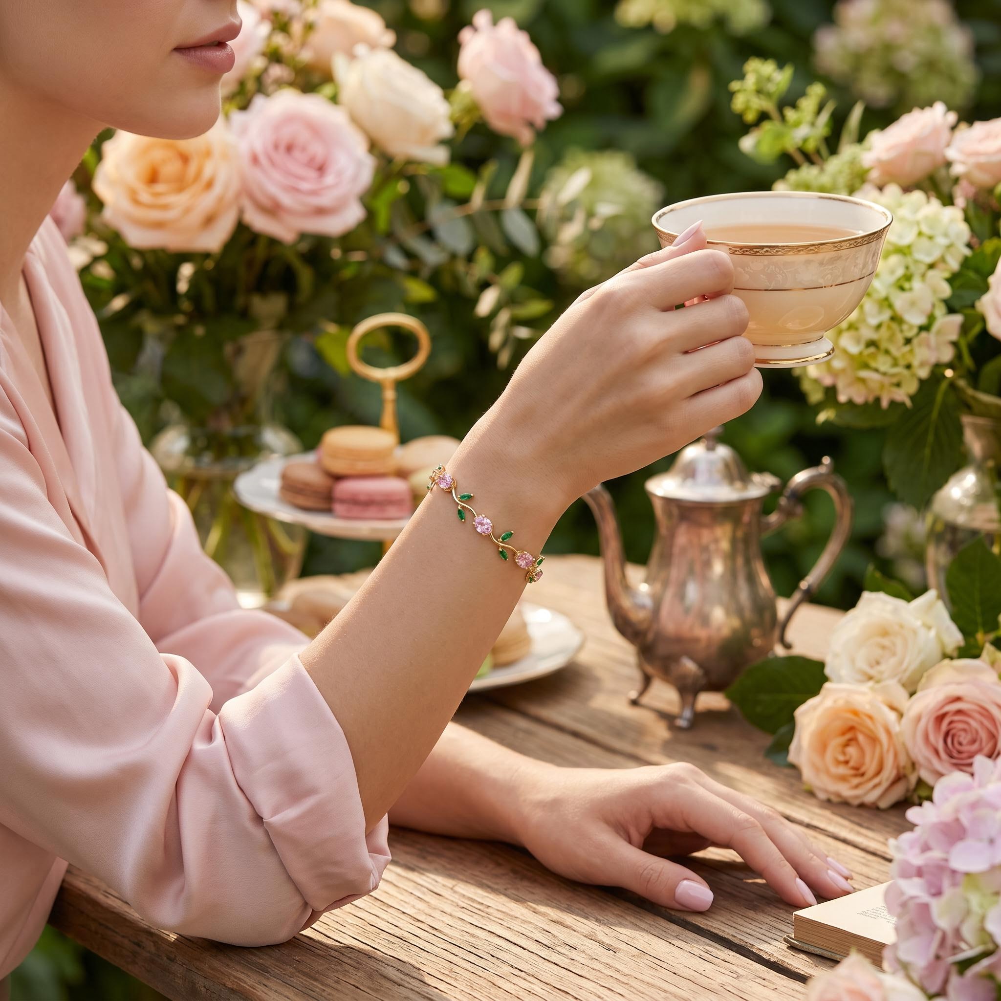 8.96 ct. tw. Vine-Inspired Oval & Marquise Cut Bracelet 8.96 ct. tw. Vine-Inspired Oval & Marquise Cut Bracelet
