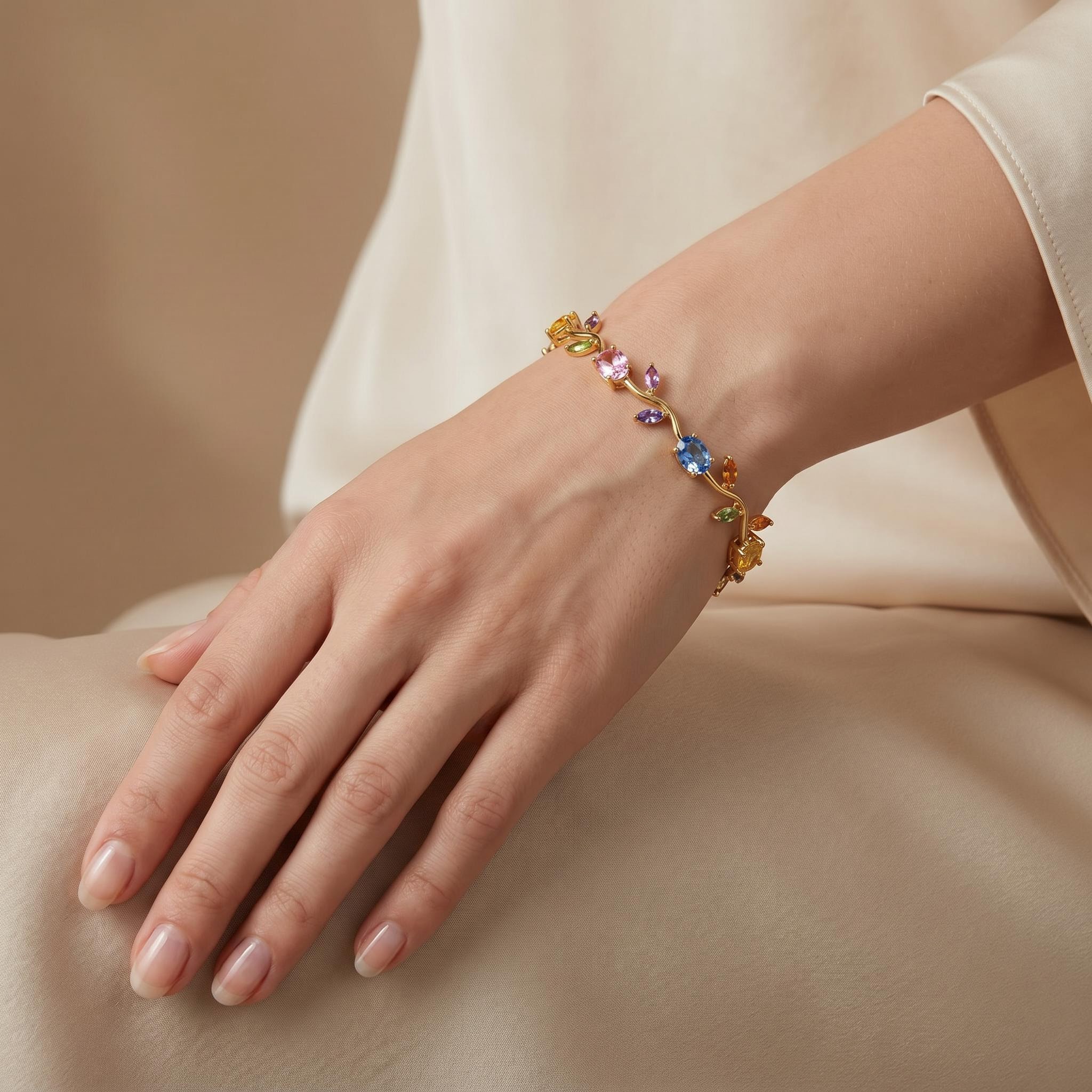 8.96 ct. tw. Vine-Inspired Oval & Marquise Cut Bracelet 8.96 ct. tw. Vine-Inspired Oval & Marquise Cut Bracelet
