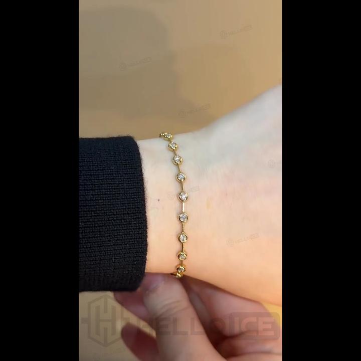 Bezel Set Round Cut Tennis Bracelet Bezel Set Round Cut Tennis Bracelet