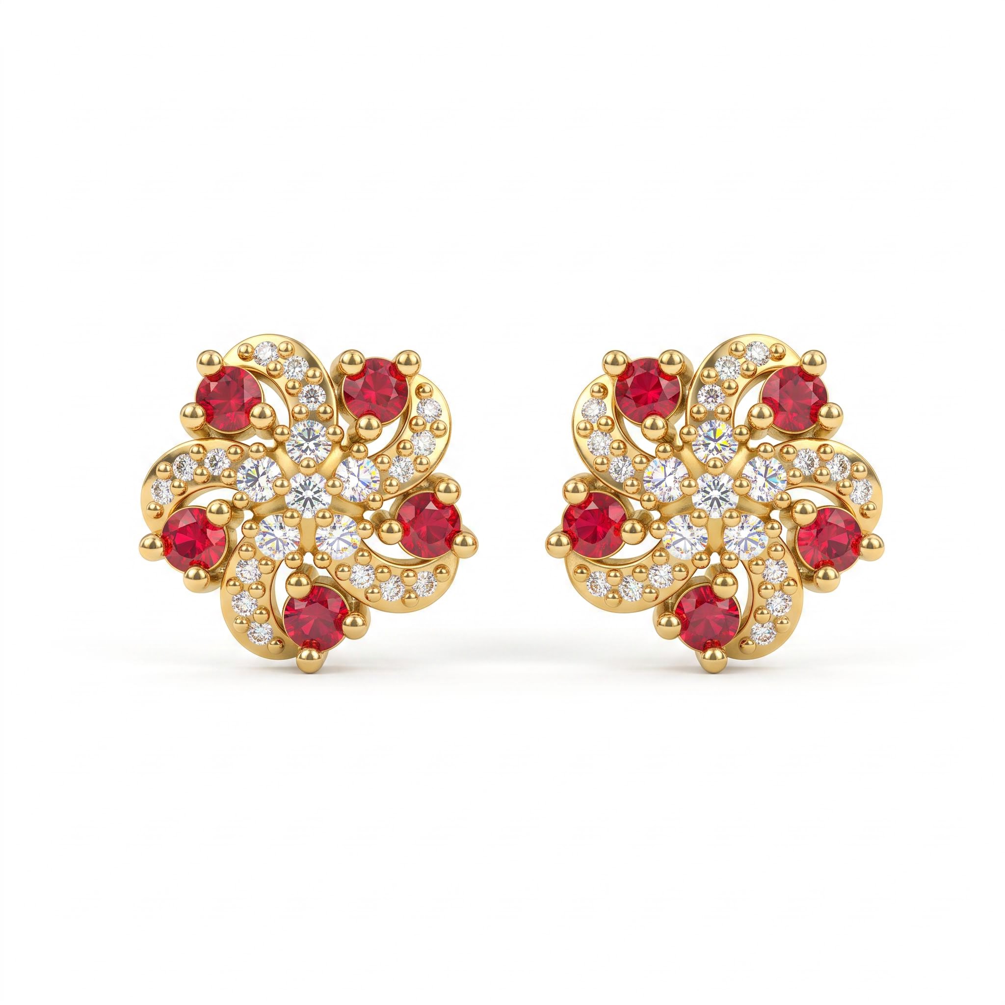 0.42 ct.tw. Sparkling Firework Stud Earrings 0.42 ct.tw. Sparkling Firework Stud Earrings