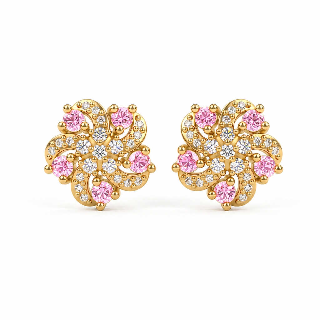 0.42 ct.tw. Sparkling Firework Stud Earrings 0.42 ct.tw. Sparkling Firework Stud Earrings
