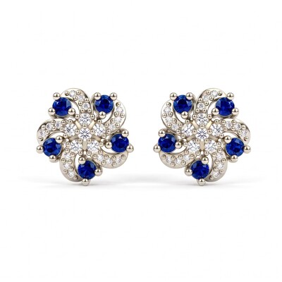 0.42 ct.tw. Sparkling Firework Stud Earrings