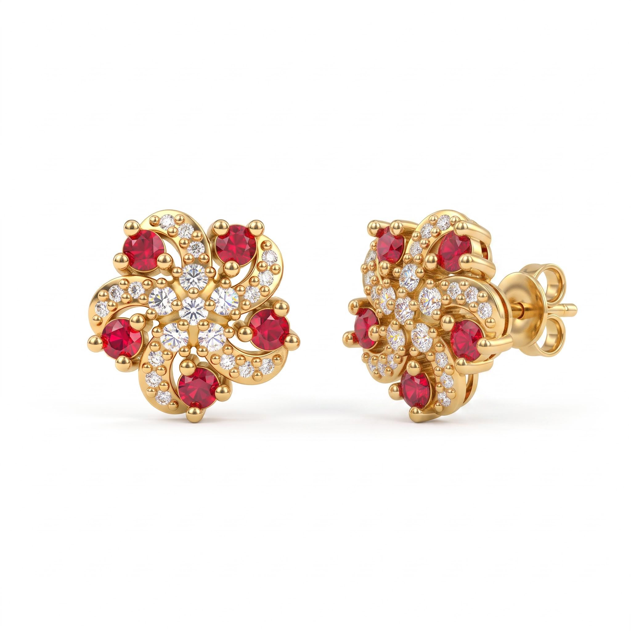 0.42 ct.tw. Sparkling Firework Stud Earrings 0.42 ct.tw. Sparkling Firework Stud Earrings