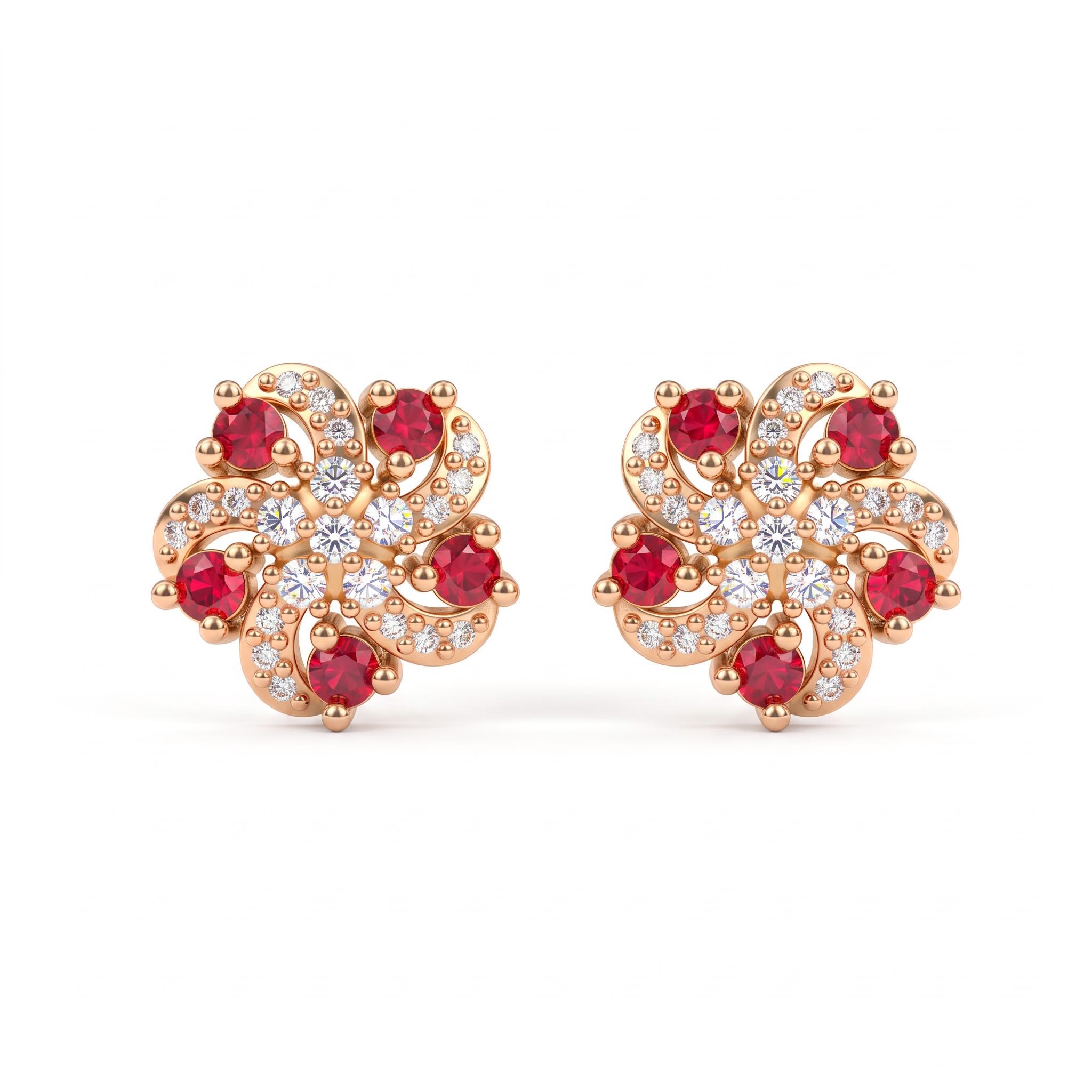 0.42 ct.tw. Sparkling Firework Stud Earrings 0.42 ct.tw. Sparkling Firework Stud Earrings