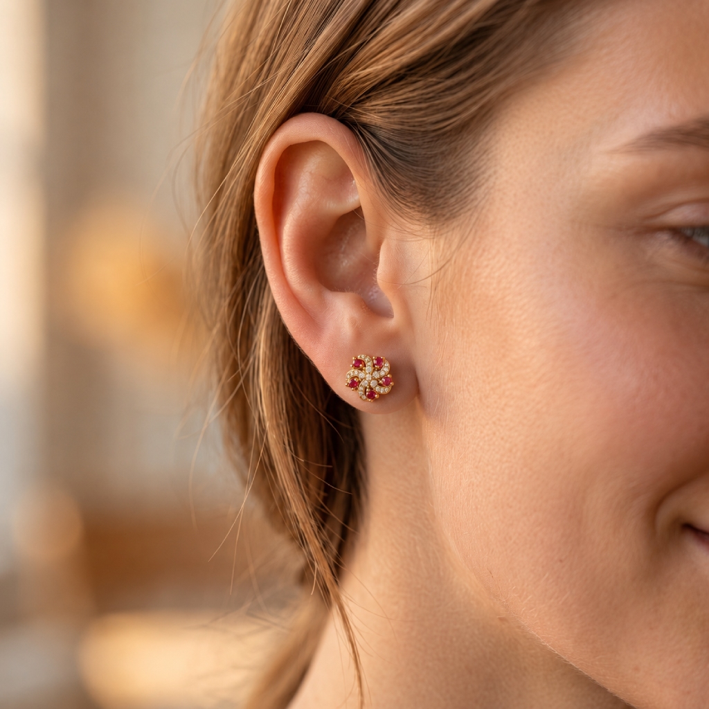 0.42 ct.tw. Sparkling Firework Stud Earrings 0.42 ct.tw. Sparkling Firework Stud Earrings