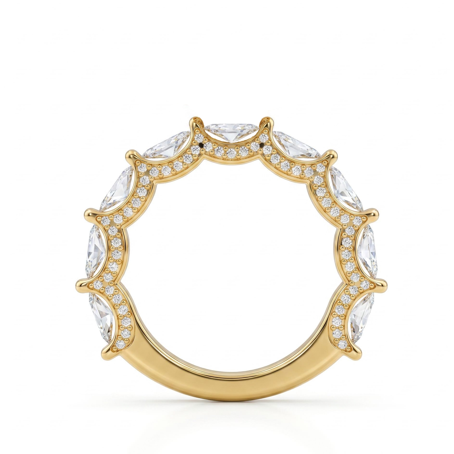 8.2 ct.tw. Oval Cut 2-Piece Stackable Bridal Ring Set 8.2 ct.tw. Oval Cut 2-Piece Stackable Bridal Ring Set