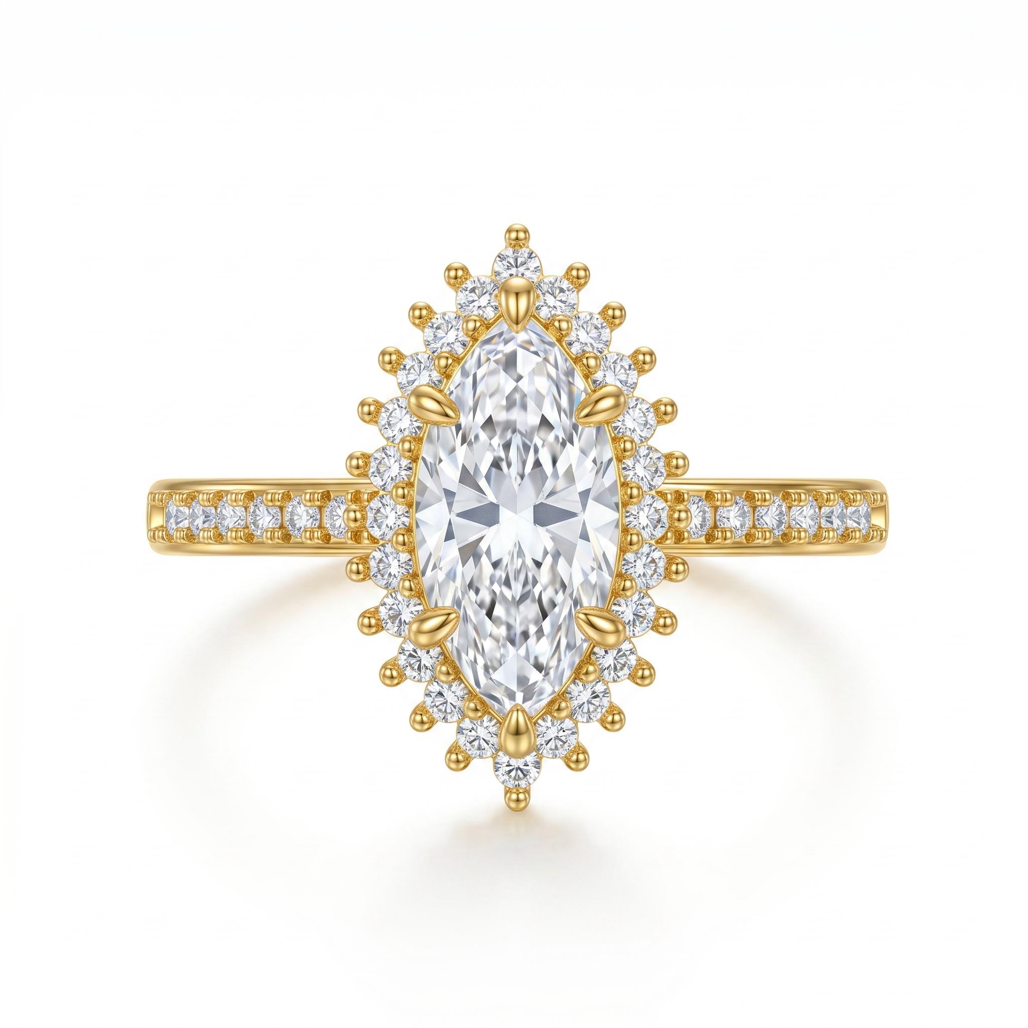 2.42 ct.tw. Halo Marquise Cut Engagement Ring 2.42 ct.tw. Halo Marquise Cut Engagement Ring