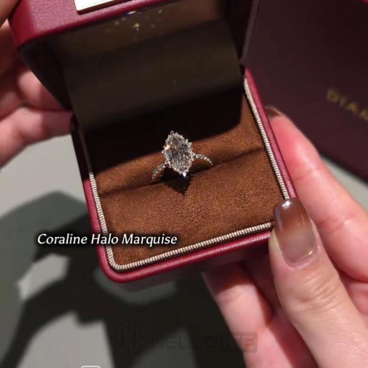 2.42 ct.tw. Halo Marquise Cut Engagement Ring