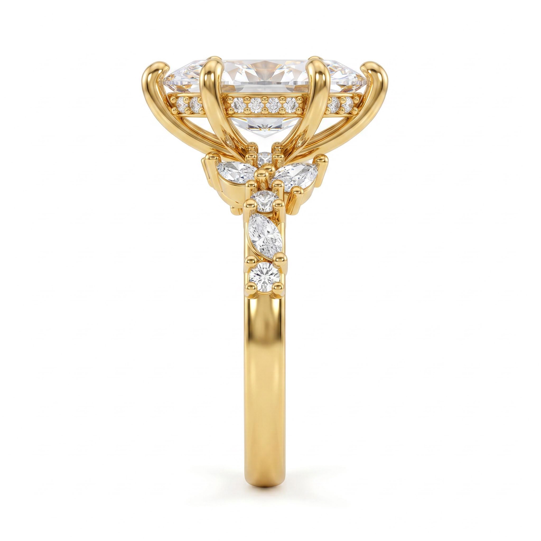 3.74 ct.tw. Marquise-Cut Cluster Engagement Ring 3.74 ct.tw. Marquise-Cut Cluster Engagement Ring