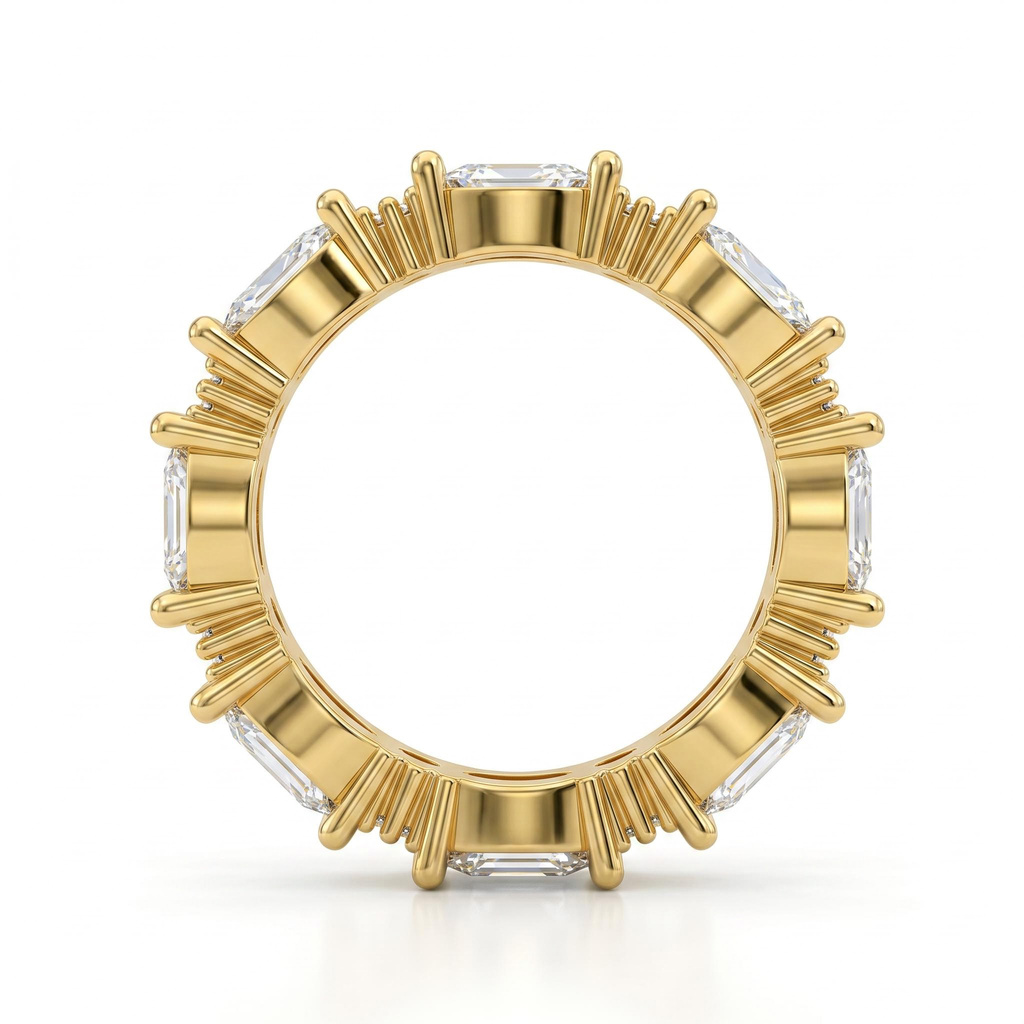 1.52 ct.tw. Marquise & Round Cut Full Eternity Band Ring