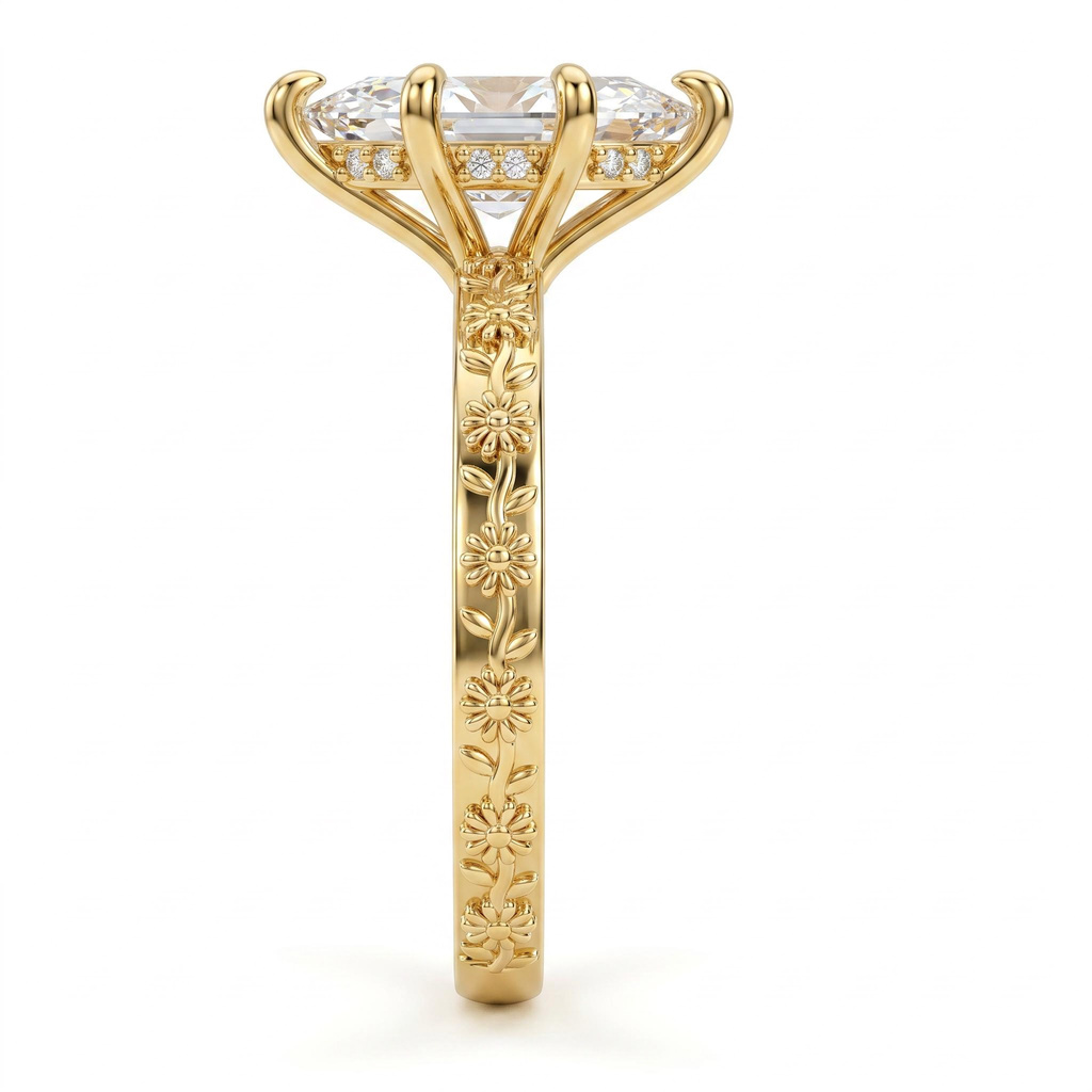 2.04 ct.tw. Marquise Cut Vintage Engraved Floral Engagement Ring 2.04 ct.tw. Marquise Cut Vintage Engraved Floral Engagement Ring