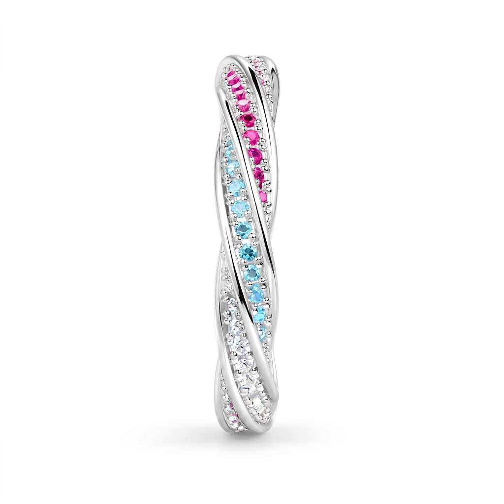 1.53 ct.tw. Multicolor Braided Twisted Band Ring 1.53 ct.tw. Multicolor Braided Twisted Band Ring