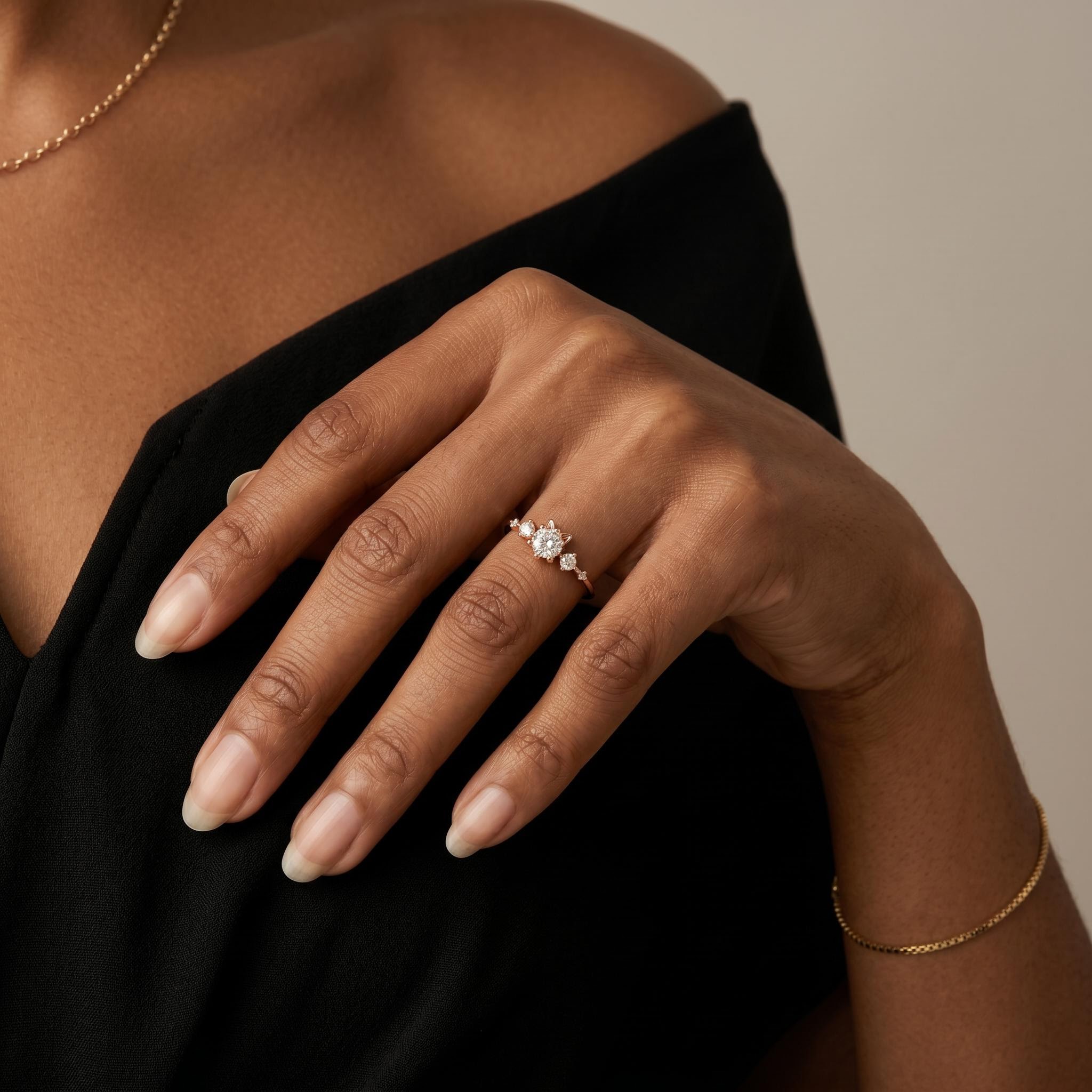 0.41 ct.tw. Cute Cat Style Round Cut Ring 0.41 ct.tw. Cute Cat Style Round Cut Ring