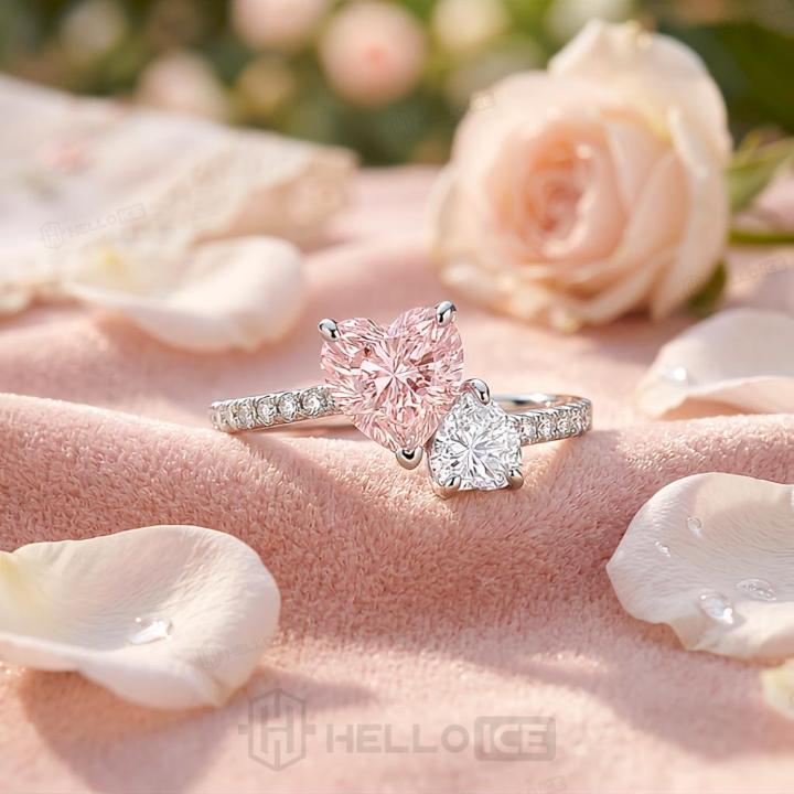 1.86 ct.tw. Dual Heart Birthstone Promise Ring 1.86 ct.tw. Dual Heart Birthstone Promise Ring