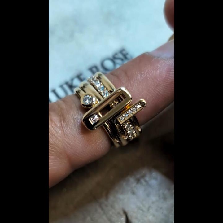 Personalized Sliding Bar Movable Birthstone Fashion Ring Personalized Sliding Bar Movable Birthstone Fashion Ring