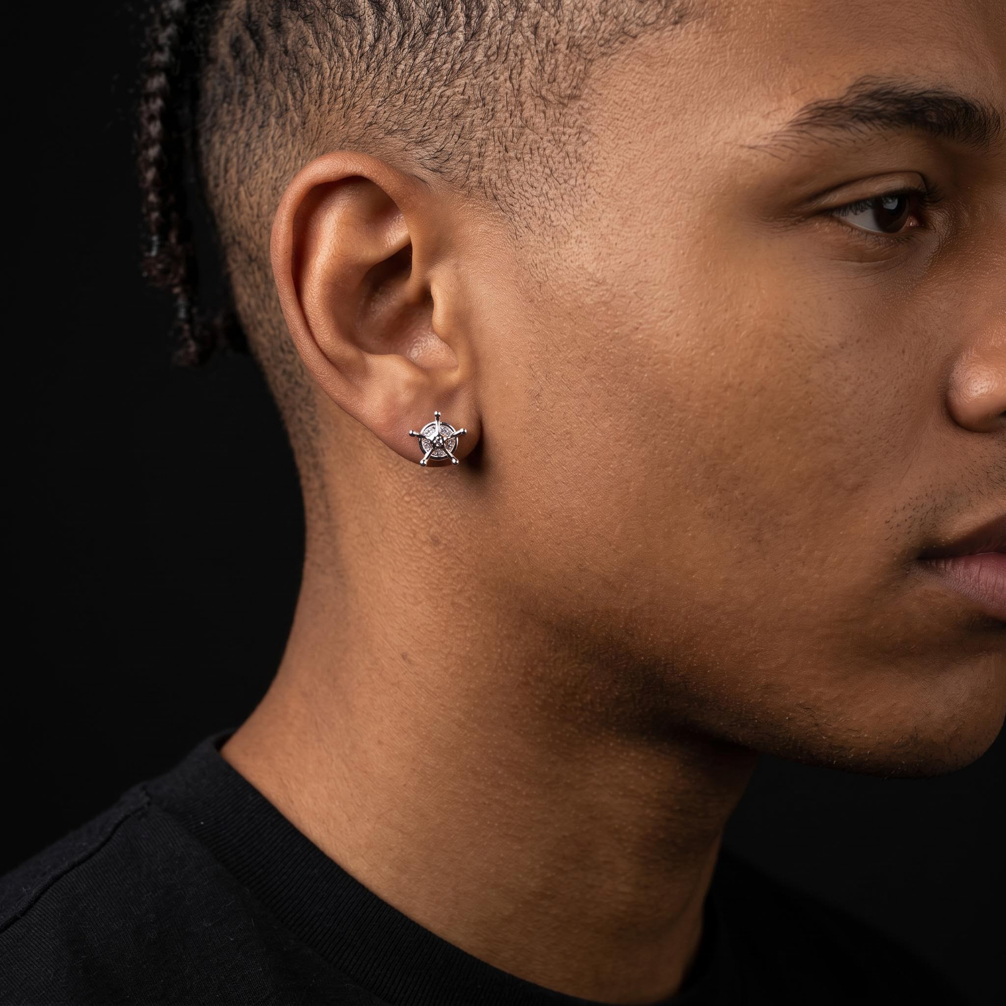 Iced Out Quincy Cross Earrings Iced Out Quincy Cross Earrings
