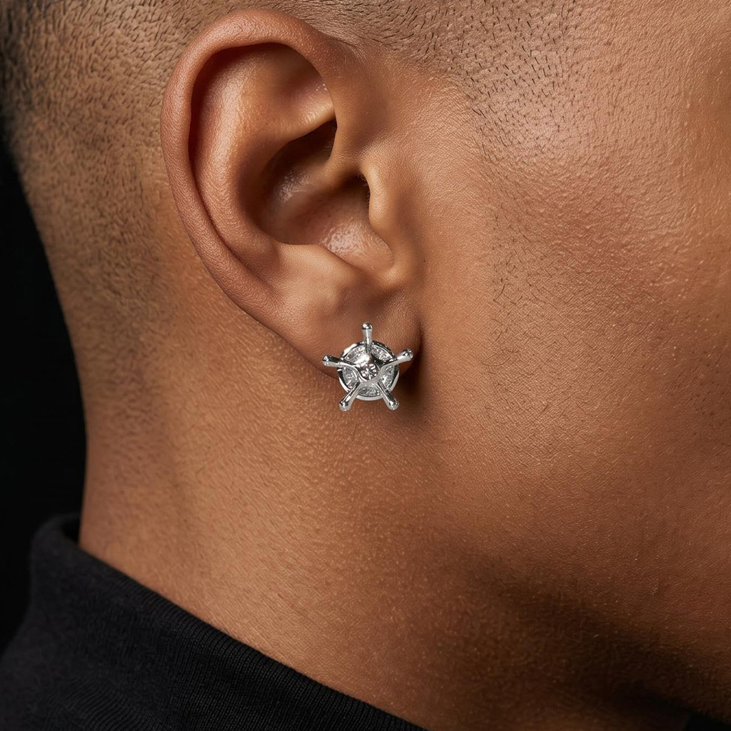 Iced Out Quincy Cross Earrings Iced Out Quincy Cross Earrings