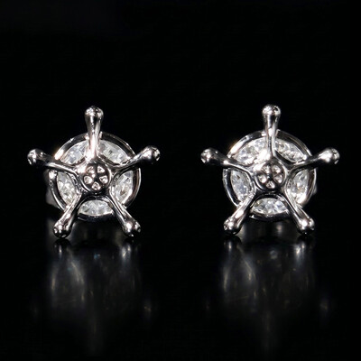 Iced Out Quincy Cross Earrings