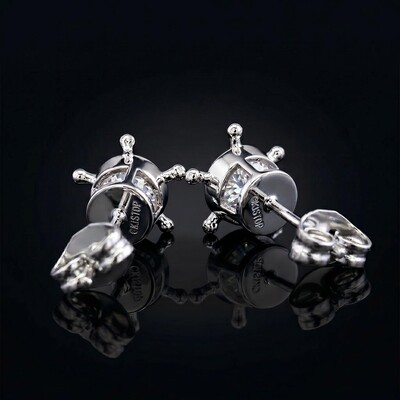 Iced Out Quincy Cross Earrings
