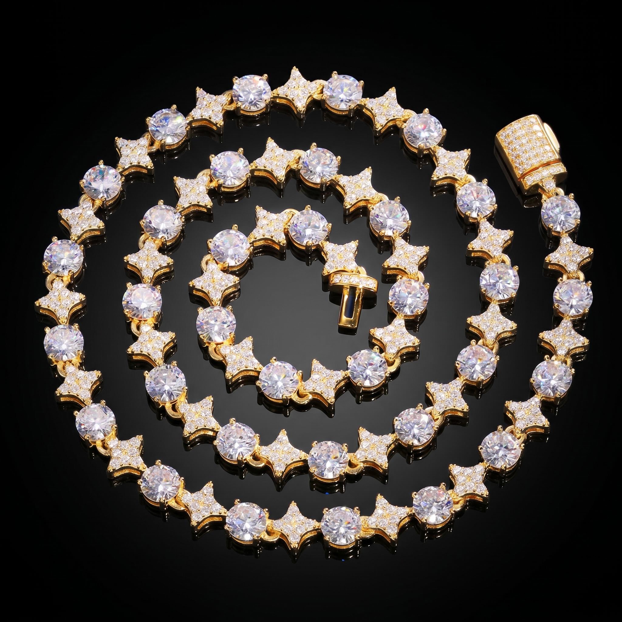 925 Silver & VVS1 Moissanite Star Tennis Chain 925 Silver & VVS1 Moissanite Star Tennis Chain