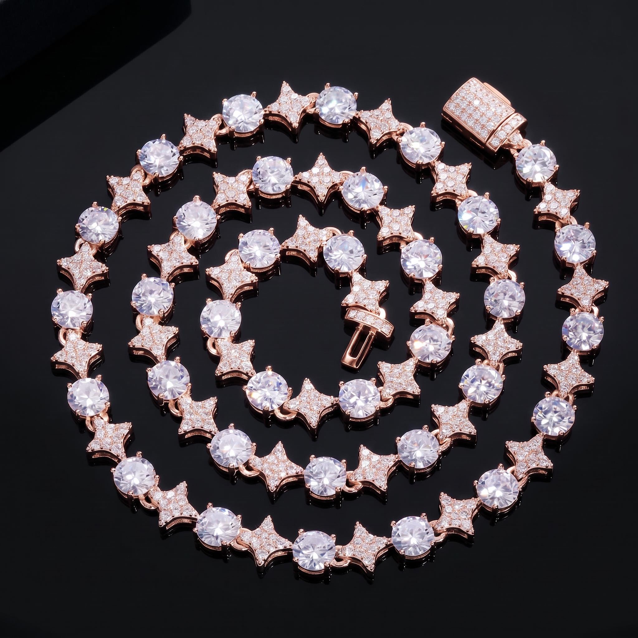 925 Silver & VVS1 Moissanite Star Tennis Chain 925 Silver & VVS1 Moissanite Star Tennis Chain