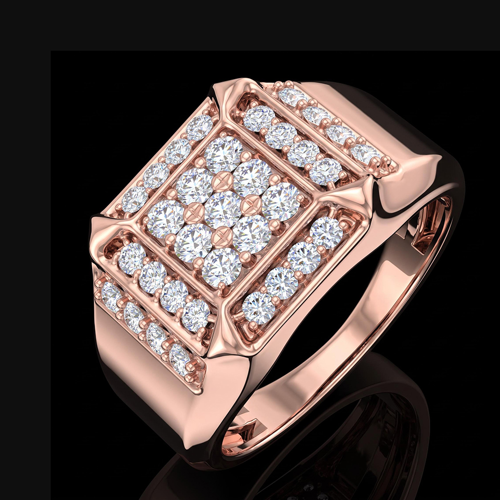 925 Silver & VVS1 Moissanite Men's Diamond Wedding Band Ring