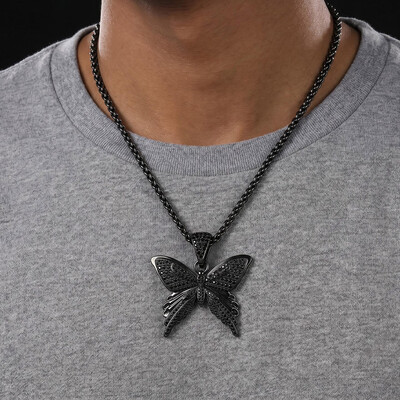 Iced Hell Butterfly Pendant