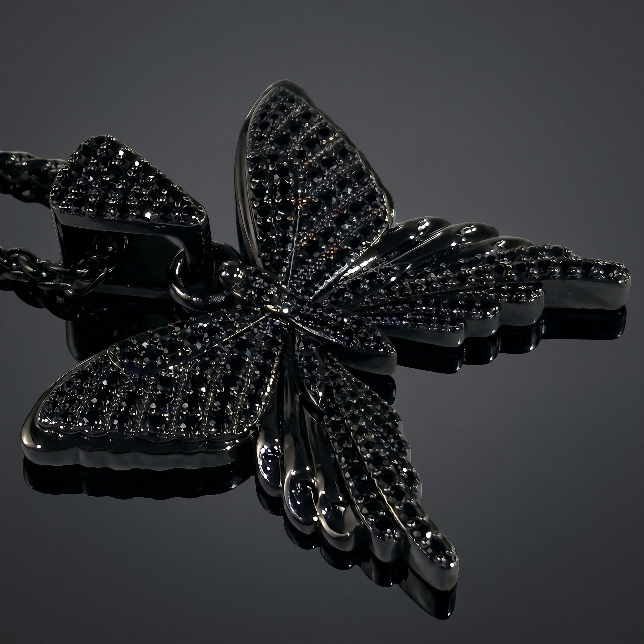 Iced Out Hell Butterfly Pendant Iced Out Hell Butterfly Pendant