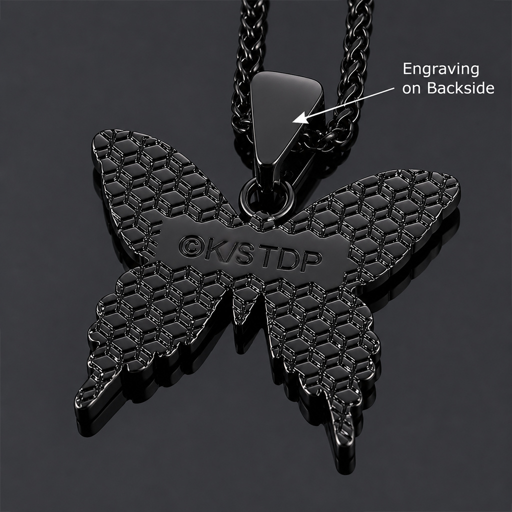 Iced Out Hell Butterfly Pendant Iced Out Hell Butterfly Pendant