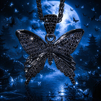 Iced Hell Butterfly Pendant Iced Hell Butterfly Pendant