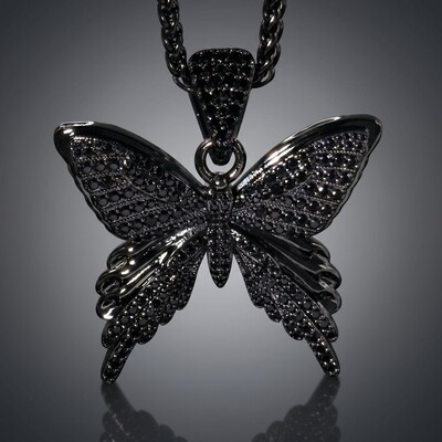 Iced Hell Butterfly Pendant