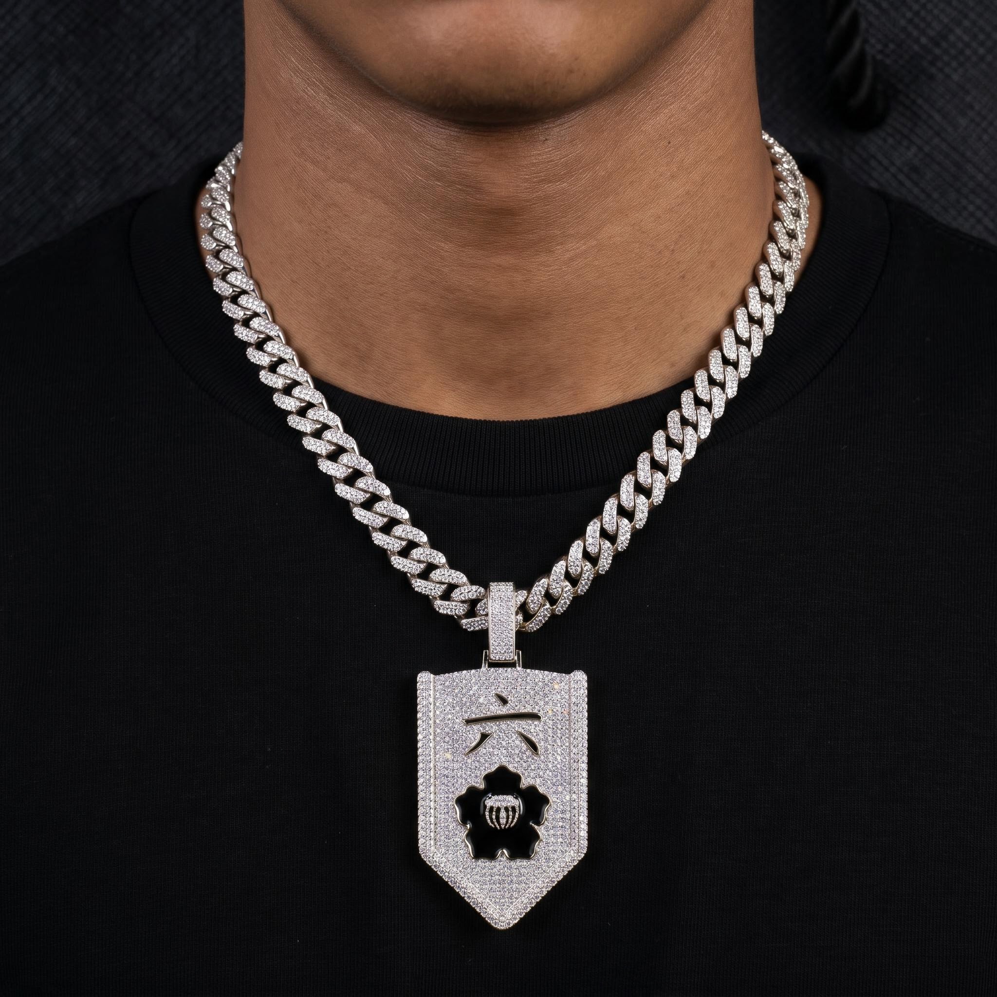 Iced Out Sixth Division Lieutenant Badges Pendant Iced Out Sixth Division Lieutenant Badges Pendant