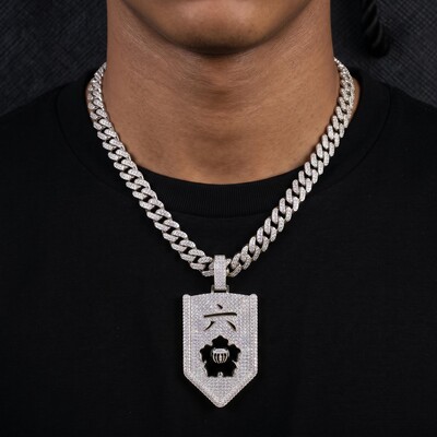 Iced Sixth Division Lieutenant Badges Pendant