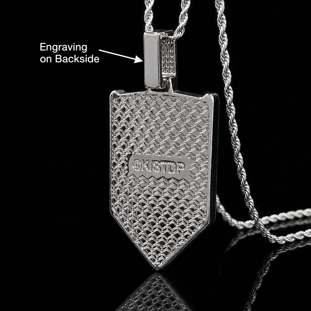 Iced Out Sixth Division Lieutenant Badges Pendant Iced Out Sixth Division Lieutenant Badges Pendant