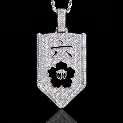 Iced Sixth Division Lieutenant Badges Pendant