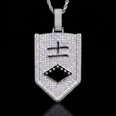 Iced Eleventh Division Lieutenant Badges Pendant
