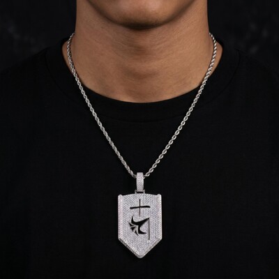 Iced Tenth Division Lieutenant Badges Pendant