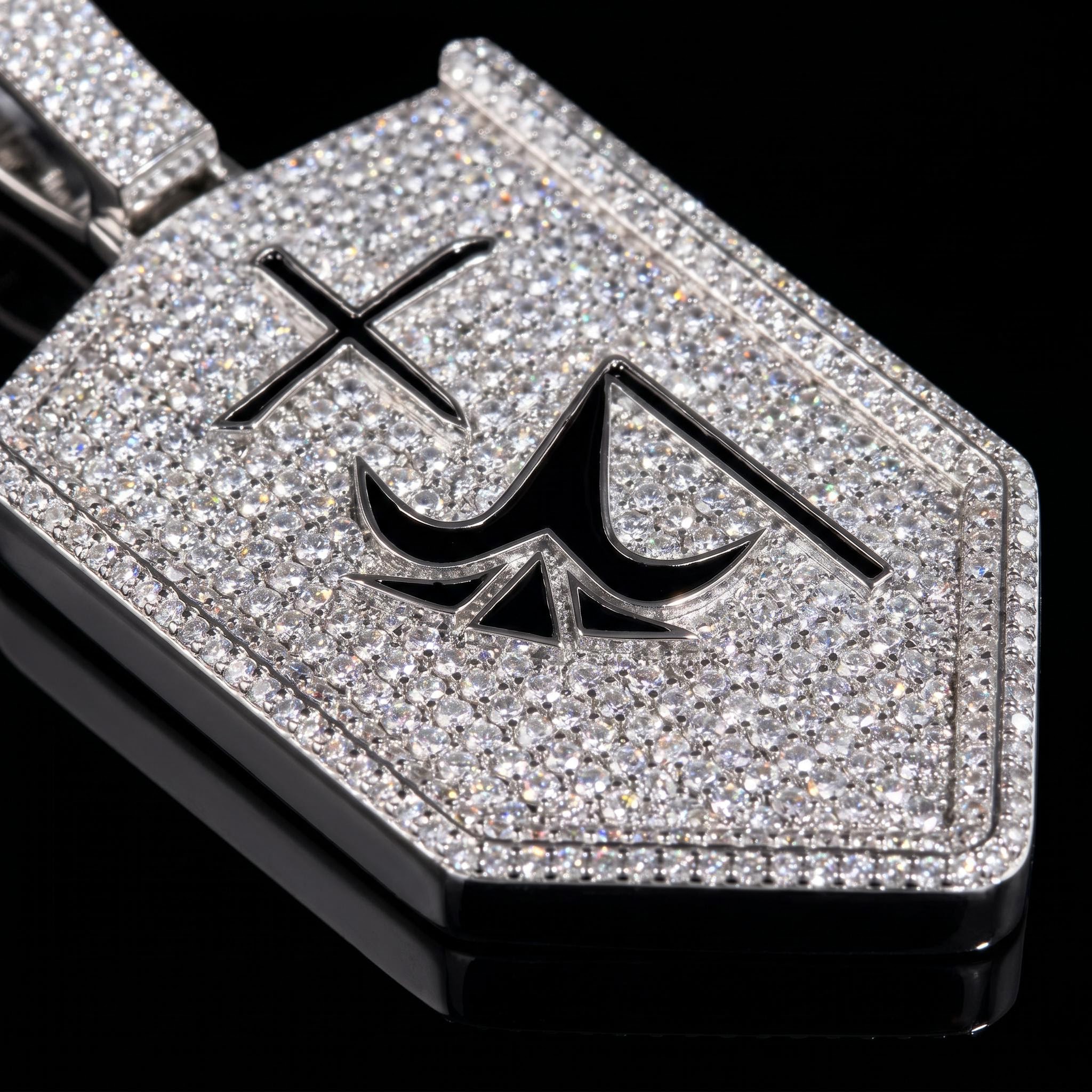 Iced Out Tenth Division Lieutenant Badges Pendant Iced Out Tenth Division Lieutenant Badges Pendant