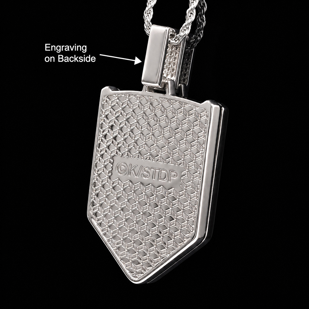 Iced Out Tenth Division Lieutenant Badges Pendant Iced Out Tenth Division Lieutenant Badges Pendant