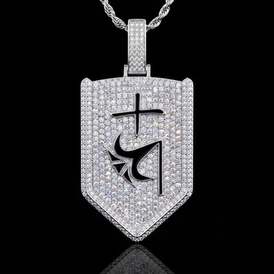 Iced Tenth Division Lieutenant Badges Pendant