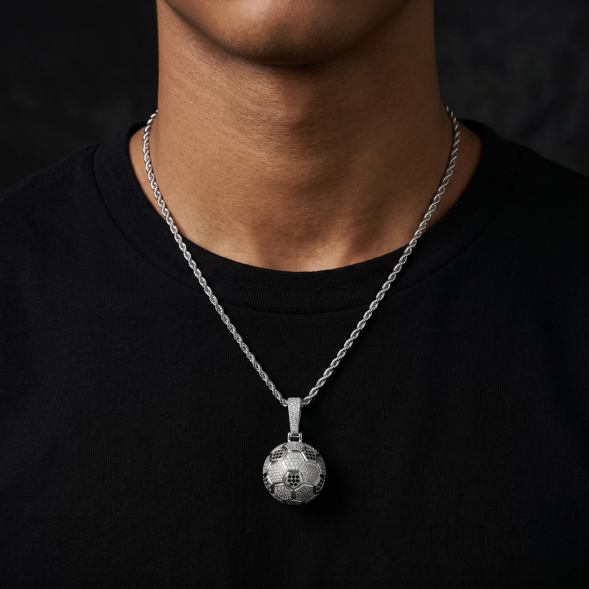 Iced Out Brazil Soccer Pendant Iced Out Brazil Soccer Pendant