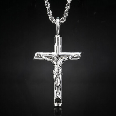 Crucifix Urn Cross Pendant