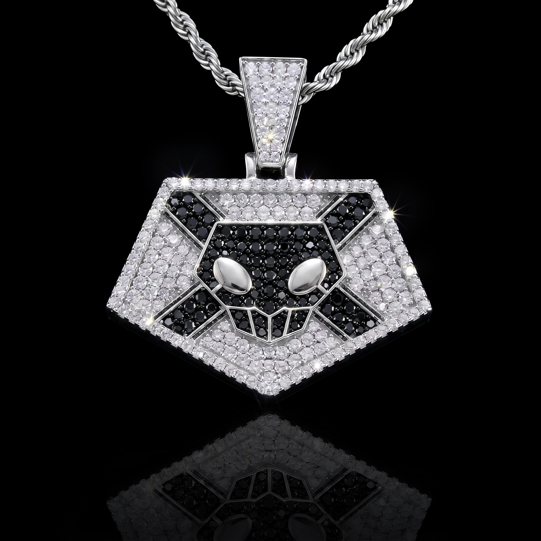 Iced Out Substitute Soul Reaper Badge Pendant