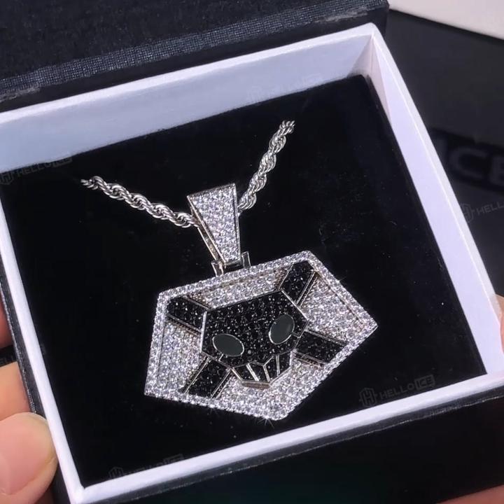 Iced Out Substitute Soul Reaper Badge Pendant