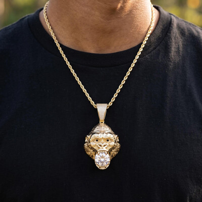 Iced Out Gorilla Pendant