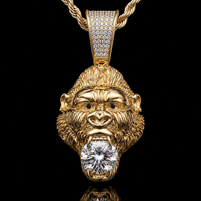 Iced Out Gorilla Pendant